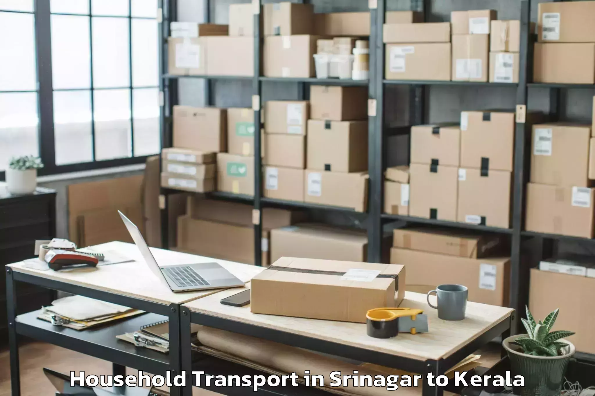 Book Srinagar to Venjaramoodu Household Transport Online